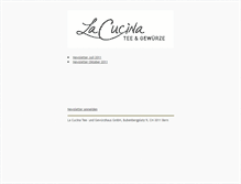 Tablet Screenshot of newsletter.lacucina.ch